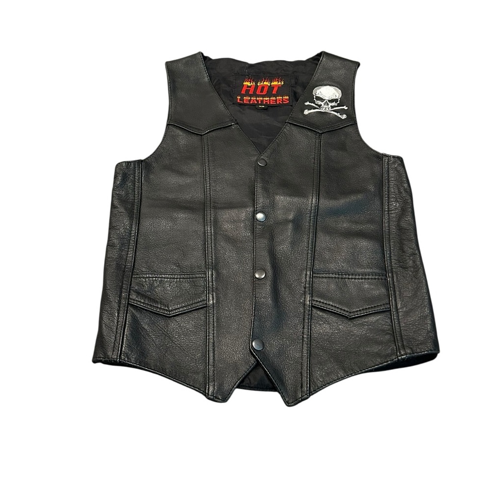 Black Leather Vest